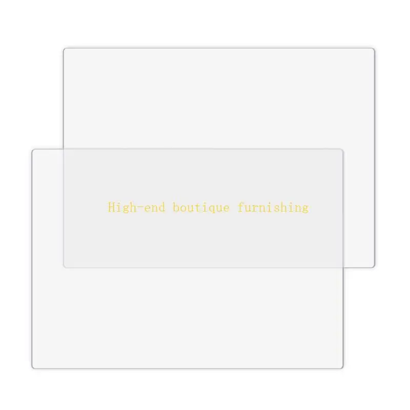 

L9NB 2Pcs Clear Plastic Cutting Mats 9x6Inch Shatterproof Polycarbonate Cutting Board