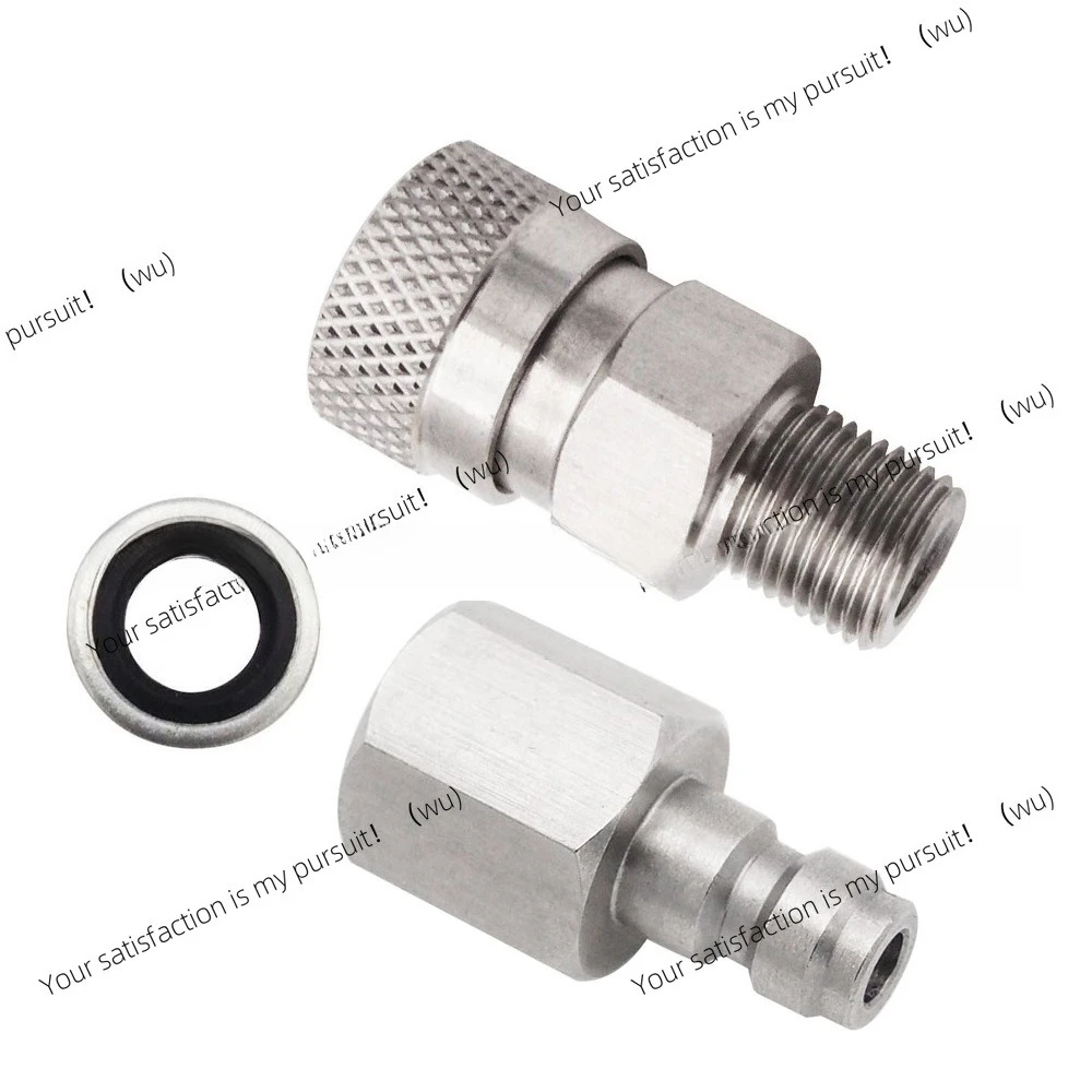 Stainless steel quick disconnect inflation quick plug connector 1/8BSP inner teeth 8MM male thread