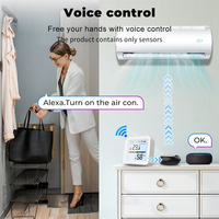 AD41-Wifi Temperature Humidity Sensor Backlighting Screen App Control Temperature Alarm Sensor with Clock Function for