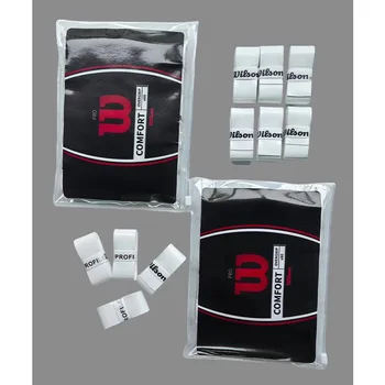 오리지널 윌슨 테니스 오버그립 테니스 라켓 PU 미끄럼 방지 스웨트 밴드 흡수 테이프 테니스 라켓 댐퍼 그립 테니스 그립 60