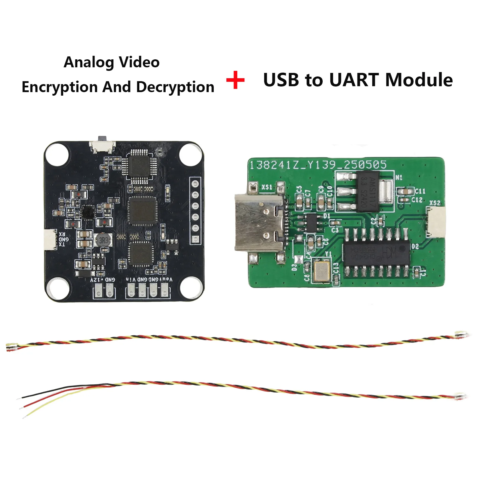 The second-generation analog video encryption/decryption module 8sets of encryption sequences optional Usb to serial port module