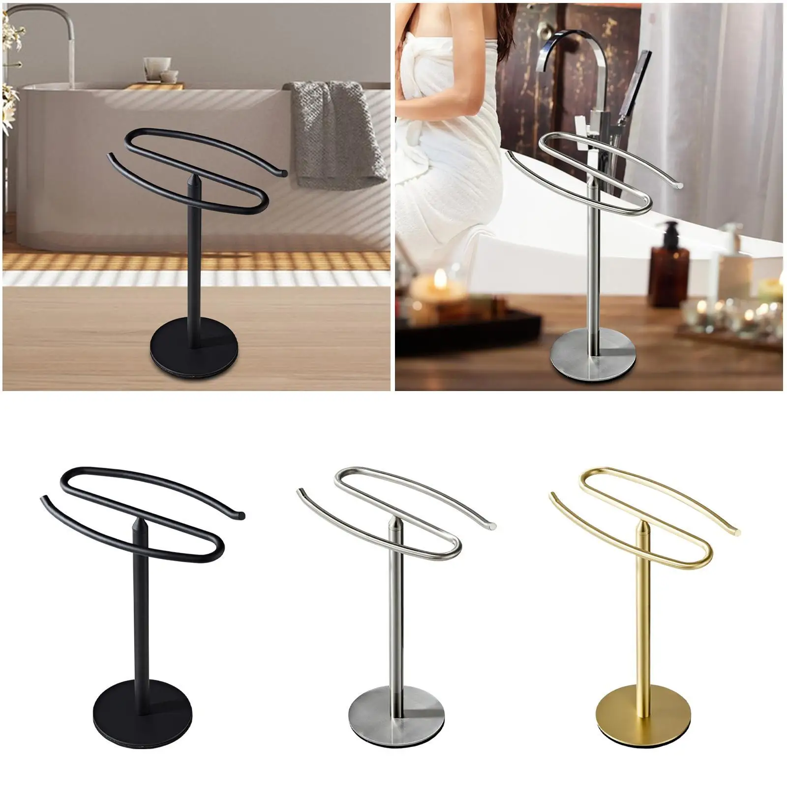 Hand Towel Rack with Base for Jewelry And Accessories Display