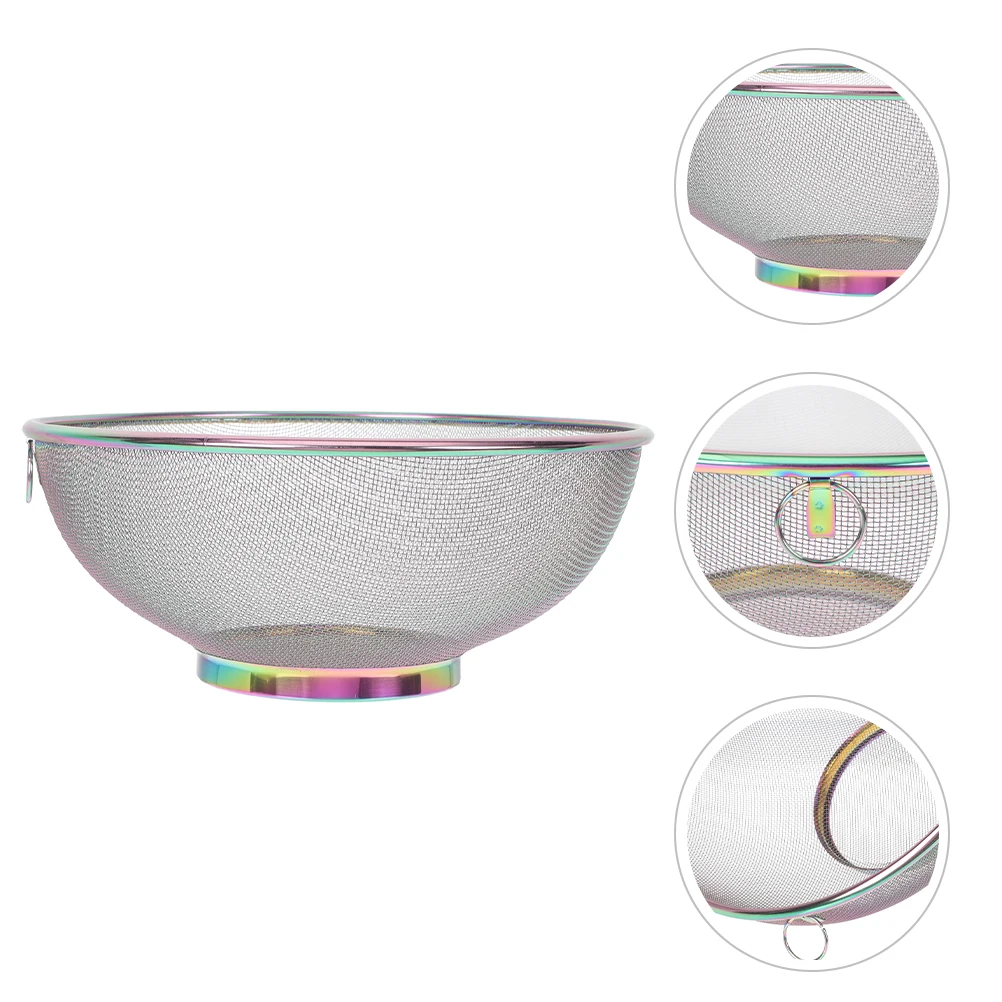 

Soy Milk Coffee Filter Bowl Basket Fruit and Vegetable Multi Functional Drain Mesh