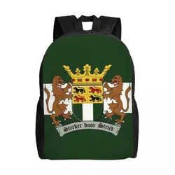 Custom Wapen Van Rotterdam Backpack Women Men Casual Bookbag for College School Rotterdam Coat Of Arms Holland Flag Bags