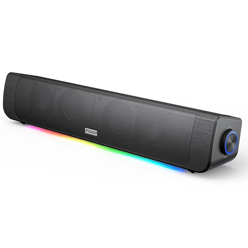 

20W High Power Bluetooth Speaker RGB Computer Soundbar 3D Surround Wireless Column Subwoofer Music Center Audio Laptop PC TV