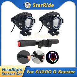 For KUGOO G-Booster Ninebot Electric Scooter Headlight Bracket Set Modification Accessories Extension Light Mount Holder Stand