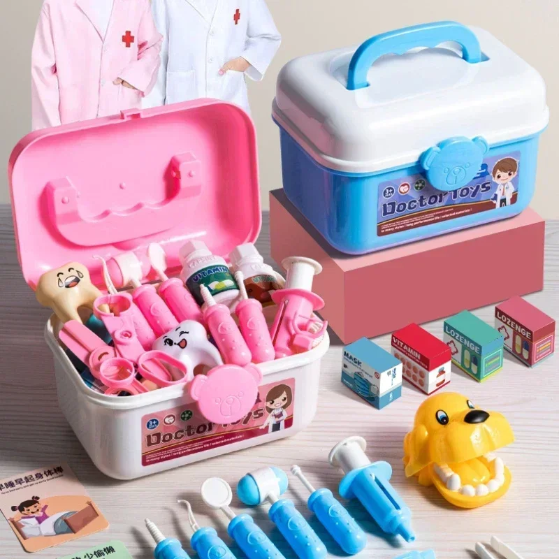 Doctor Nurse Role Play Set Medical Tools With Stethoscope & Injectors In A Pretend Play Trolley Box Ideal Gift for Kids