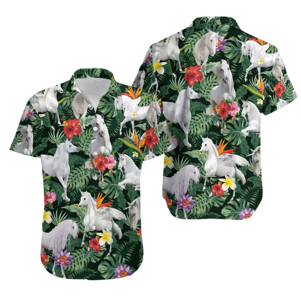 Funny Animal Hawaiian Shirts 3D Fly Pig Women Clothes Street Y2k Personalities Short Sleeves Shirt Top Lapel Girl Tee Shirts