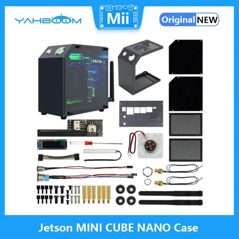 Imagem -03 - Jetson Mini Cube Case Chassi de Liga de Alumínio Suporte Nano Orin nx po nx po nx Orin nx Tx2 nx