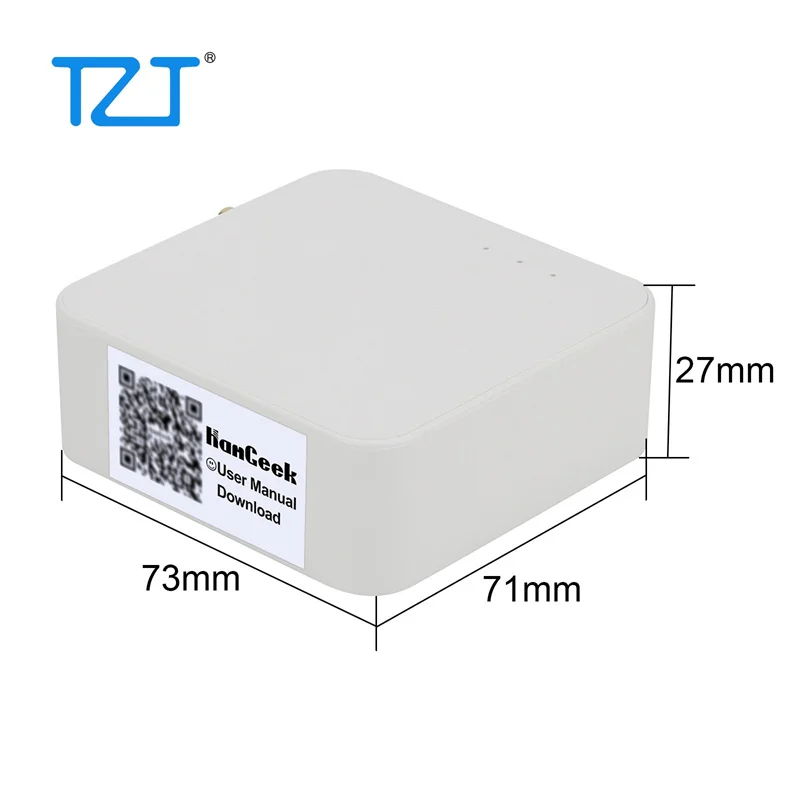 TZT HamGeek POE Zigbee 3.0 Coordinator Router Wifi Zigbee Gateway (biały/czarny) dla modułu HamGeek CC2652P Zigbee2mqtt