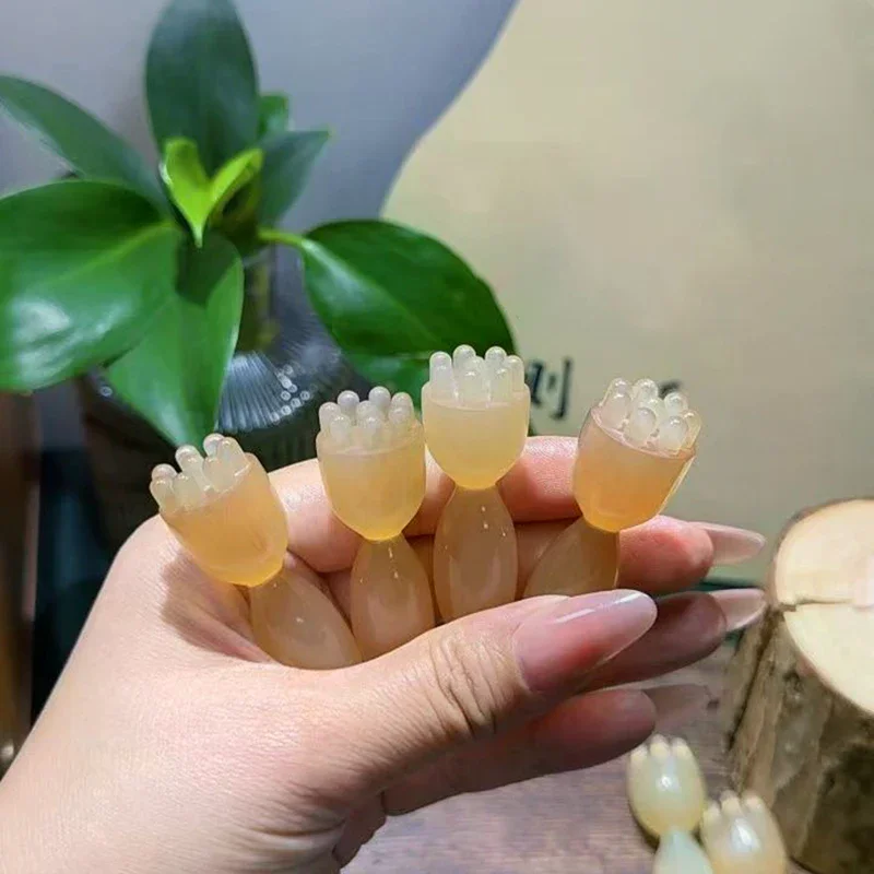 얼굴 마사지 도구 눈 지압 포인트 펜 괄사 얼굴 피부 관리 마사지 스틱 연꽃 씨앗 모양 얼굴 리프팅 뷰티