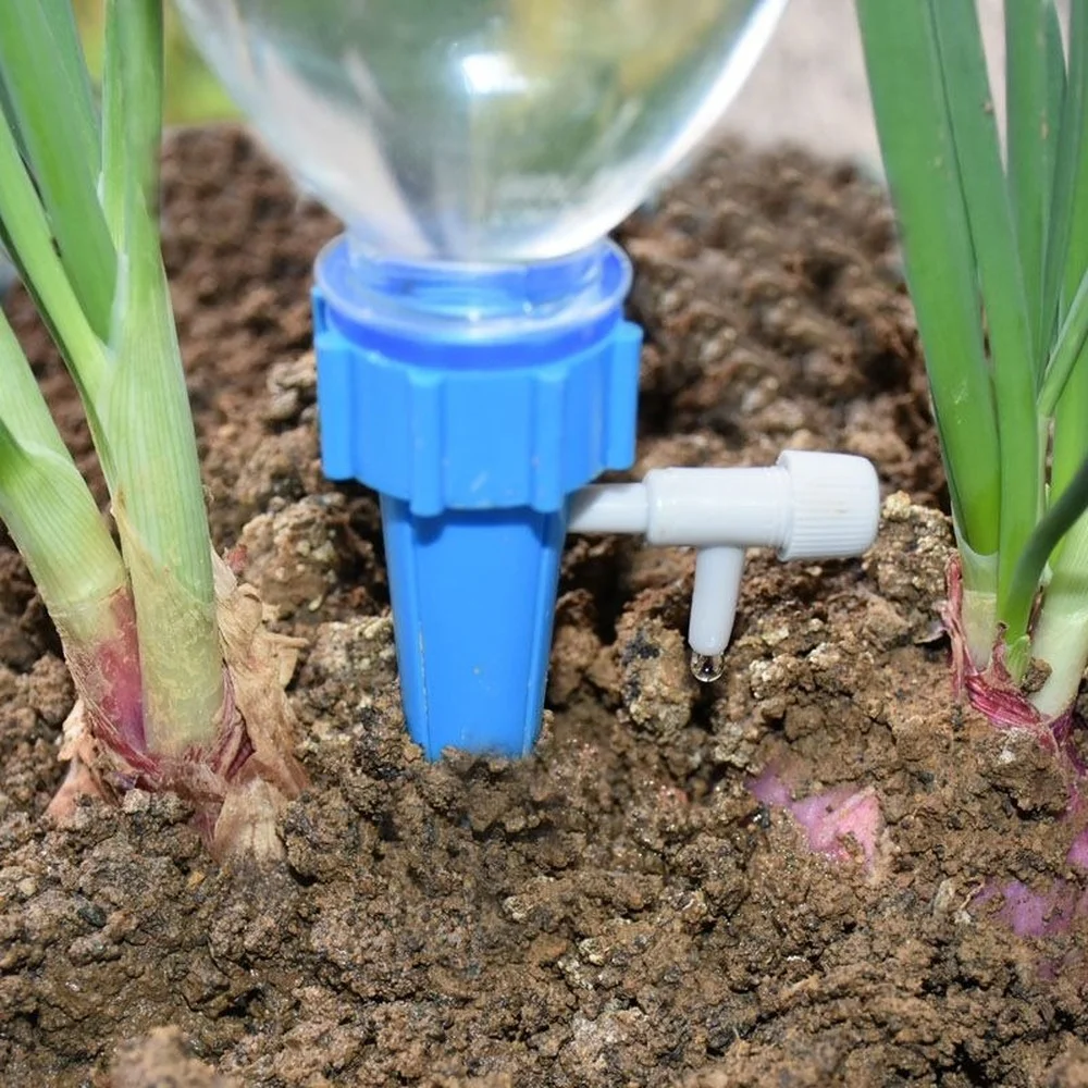 1pcs Drip Irrigation Automatic Plant Waterers System Adjustable drip water spikes taper plants pot watering for Coke bottles