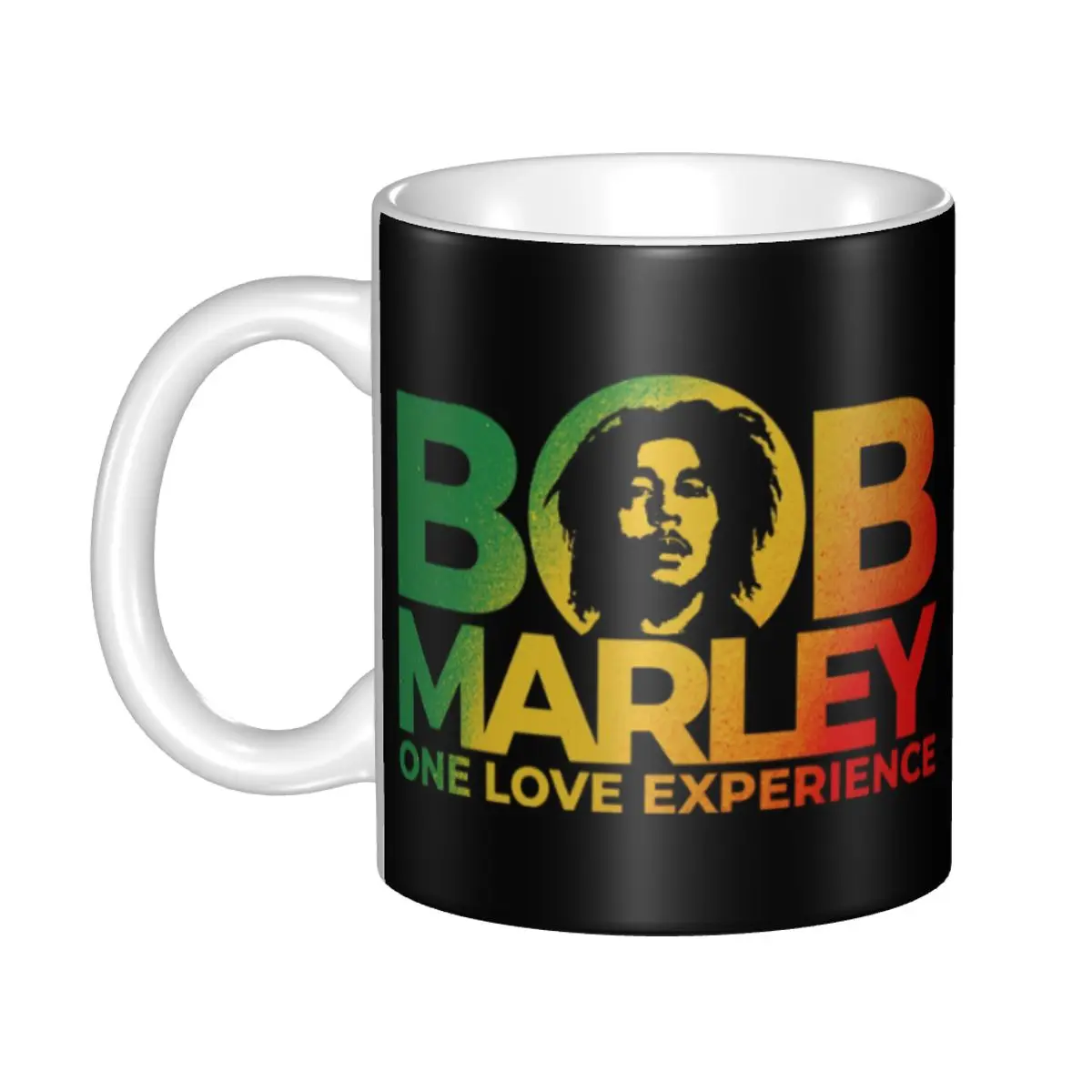 DIY Jamaica Reggae Music Bob Marley Ceramic Mug Customized Coffee Cups Creative Gift