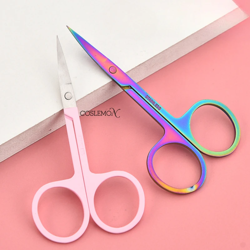 Small Scissors Nails Art Stainless Steel Small Eyebrow Nose Hair Scissor Cut Facial Trimming Beauty Makeup Accessories Manicure