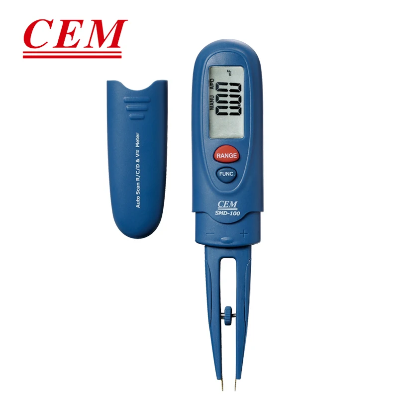 

CEM Professional SMD Tester Meter Rotable Tweezer Resistance Capacitance LED Diode Continuity Test