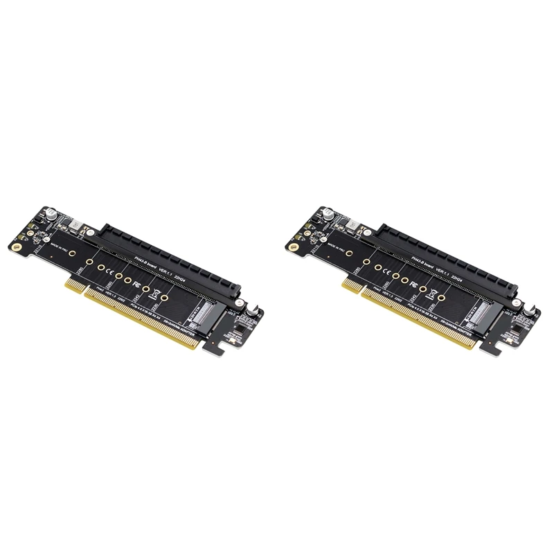 

2X PCIE 4.0 Channel Splitter Expansion Riser Card 8+4+4Hyper Ultra Quad VROC M.2 Nvme Port Expansion Riser Card