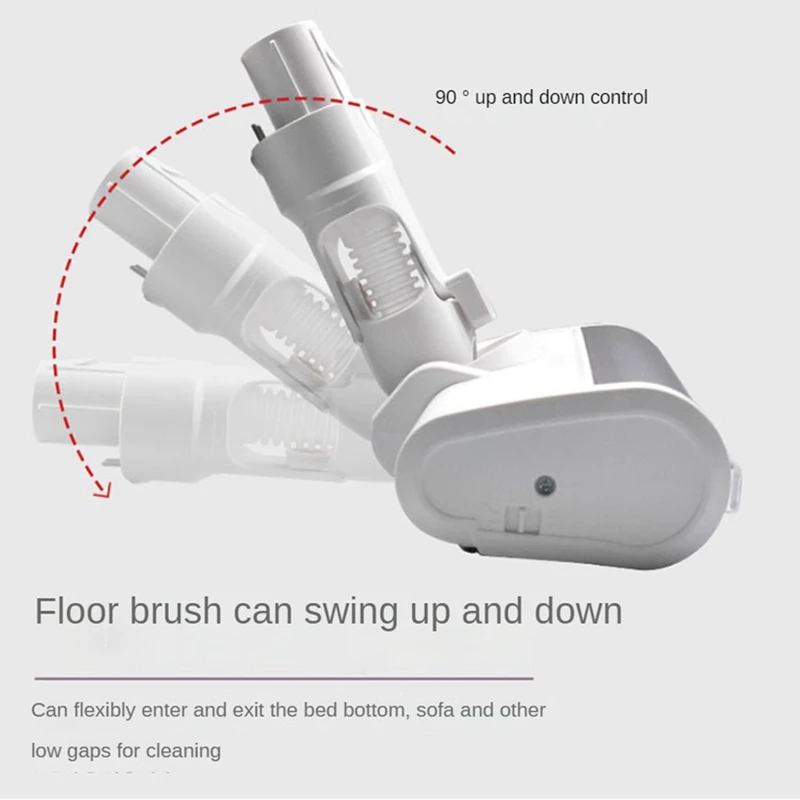 For K10/G10 1C/ Dreame V8/V9B/V9P/V11/G9 Vacuum Cleaner Spare Parts Electric Floor Brush Head With LED Light