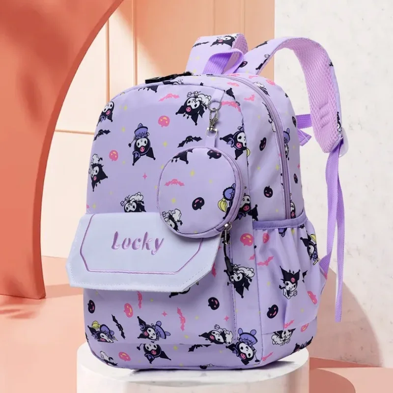 Sanrio cute Kulomi children's backpack cartoon Hello Kitty print new lightweight student bag Melody personality sweet backpack