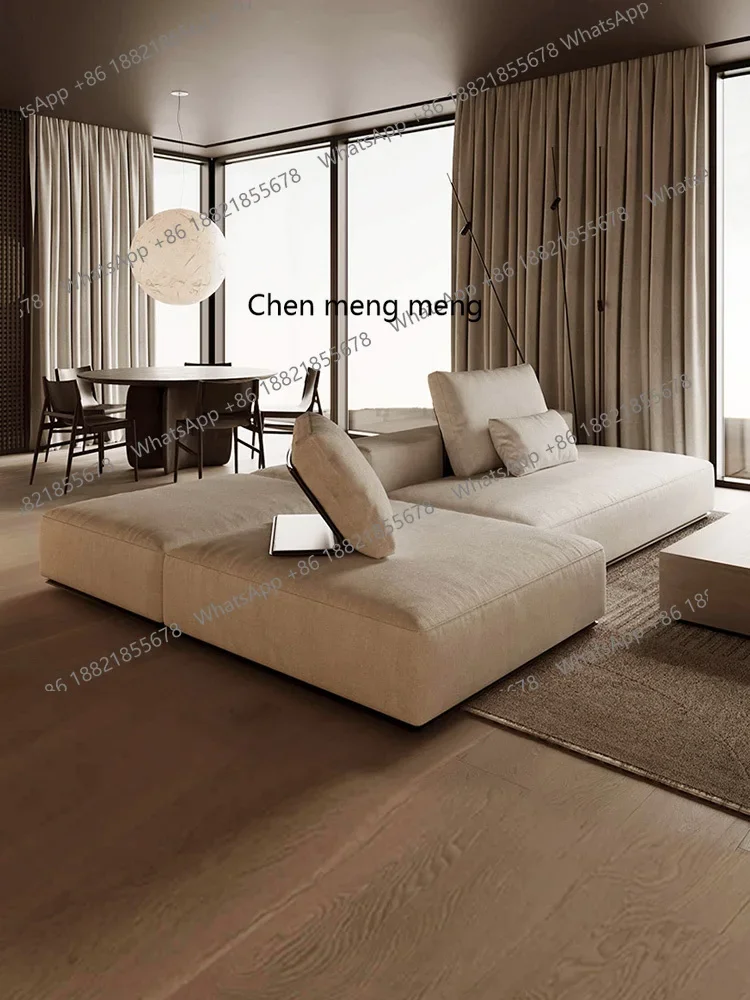 X Minimal flat back-to-back living room, double-sided island module, sofa combination