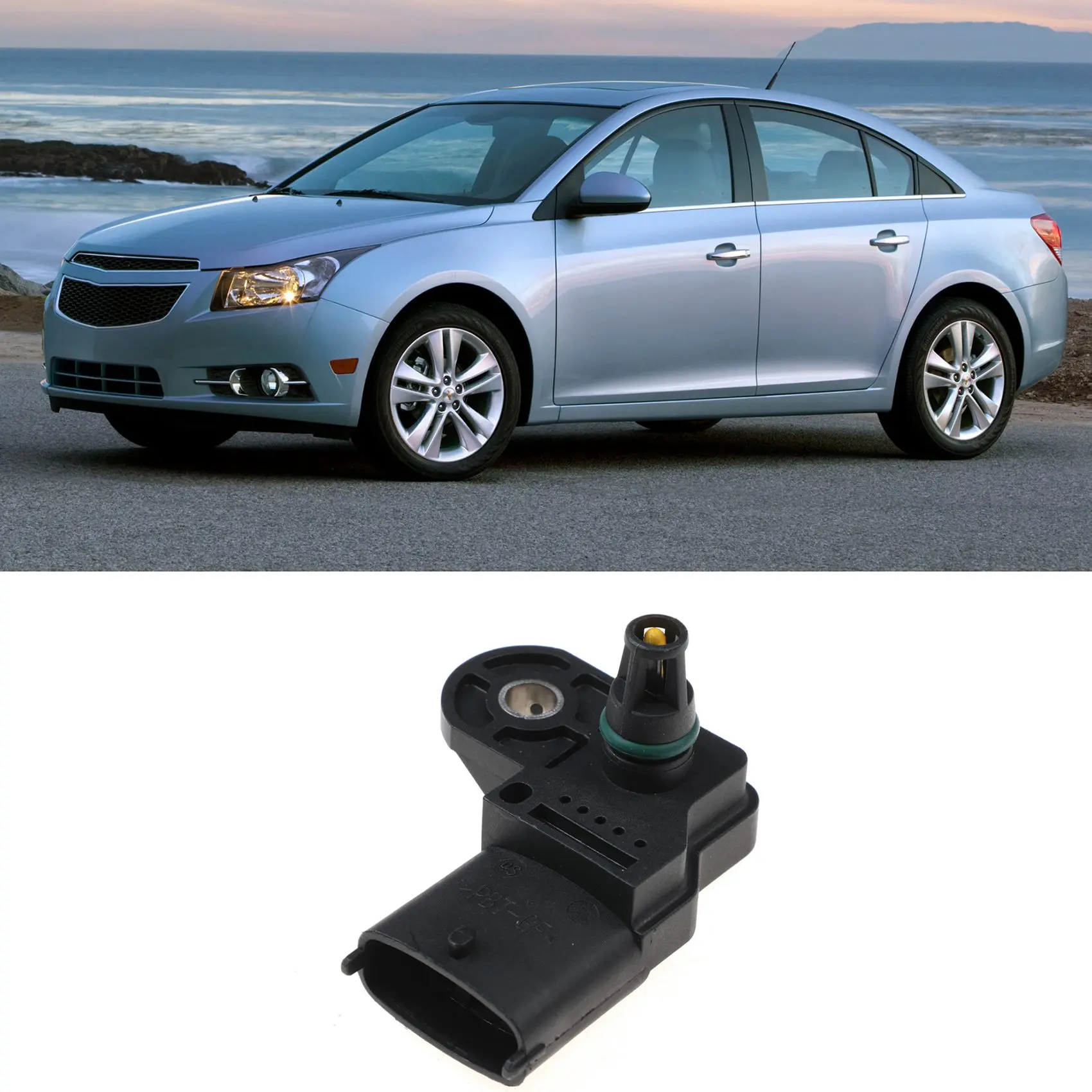 Compact New 55568176 1238838 For CRUZE J300 2.0 CDI MAP Sensor Intake Manifold Absolute Boost Pressure Car Accessories