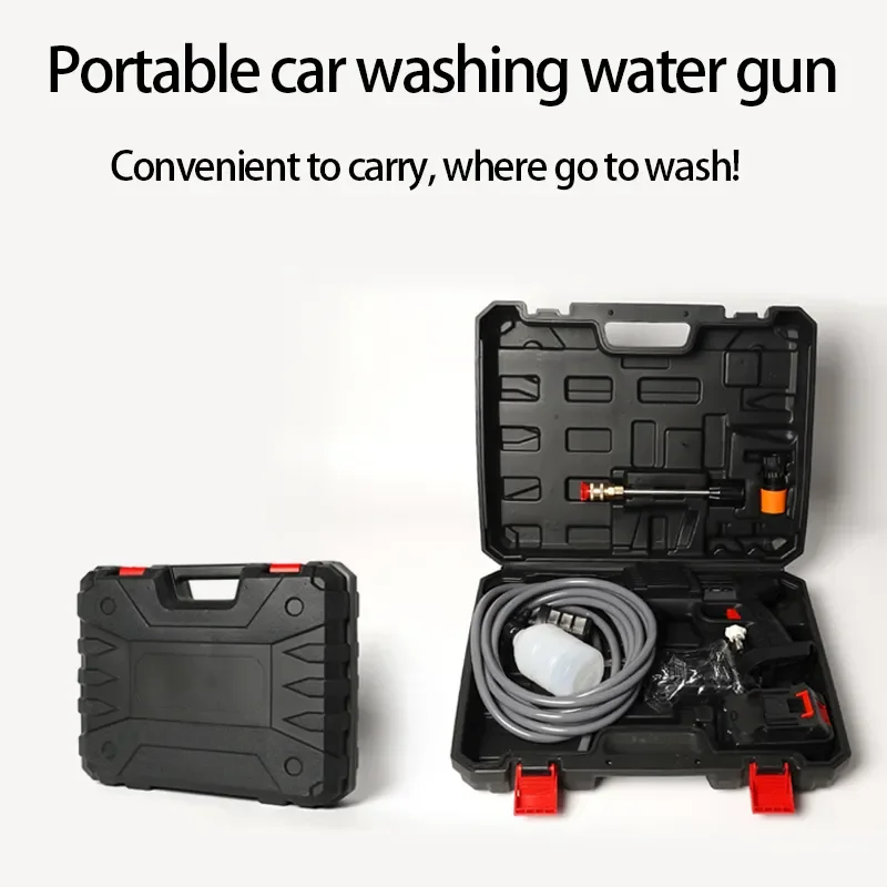 Cordless Electric Automatic Cleaning Washing Water Jet Rechargeable Automatic Water Gun High Pressure Portable Car Washer Gun