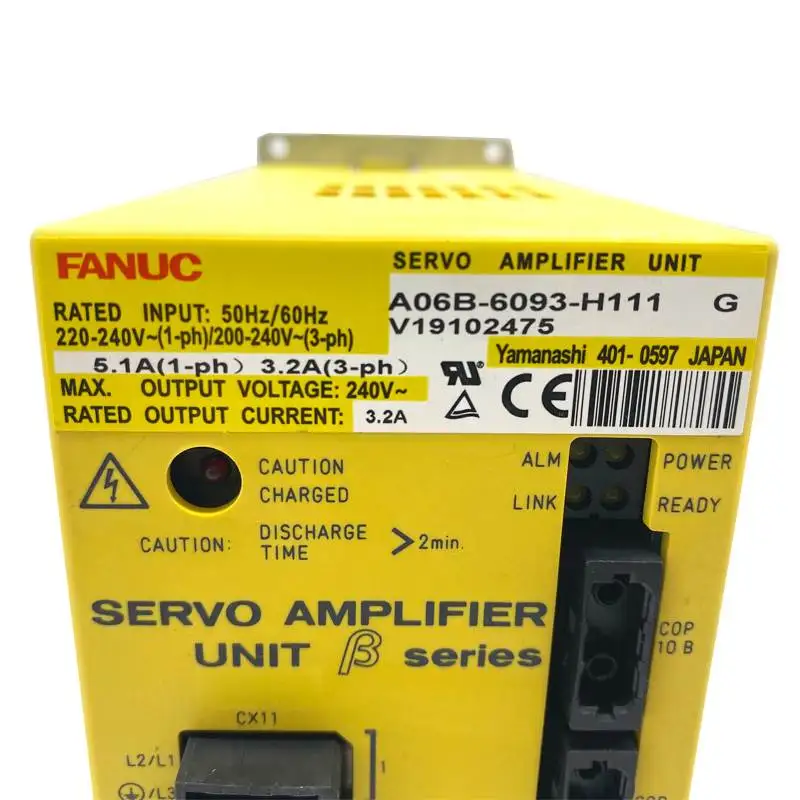 

A06B-6093-H111 Fanuc Servo Amplifier