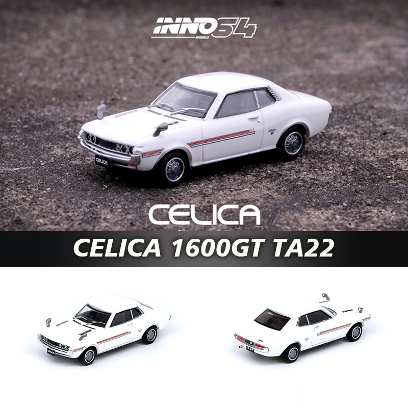 

INNO In Stock 1:64 CELICA 1600GT TA22 White Diecast Diorama Car Model Collection Miniature Carros Toys