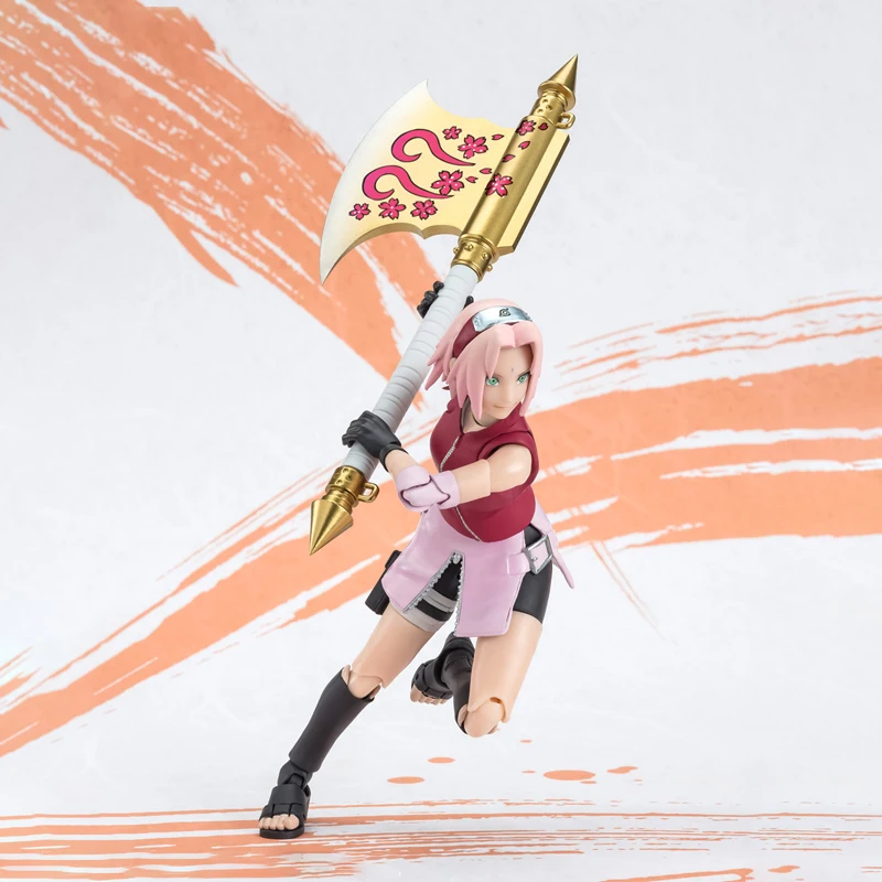 بانداي الأصلي حقيقية الشكل ناروتو أطقم منمذجة SHF ساكورا هارونو ناروتو P99 جمع عمل نموذج لجسم للأطفال اللعب الهدايا