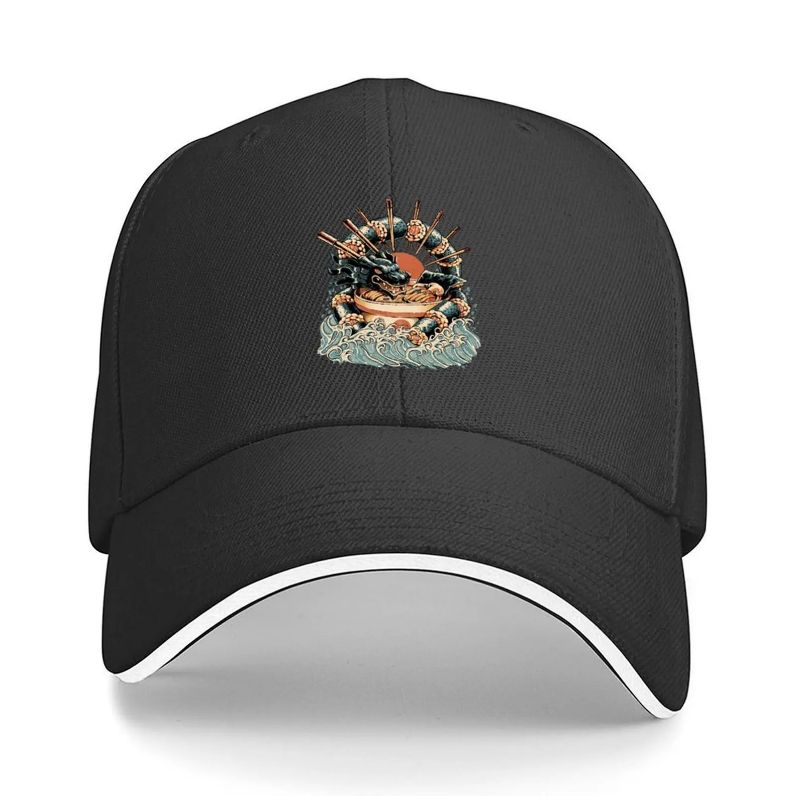 

Dragon Sushi Ramen - Black Version Baseball Cap Luxury Brand birthday Winter hat luxury caps Girl'S Hats Men's
