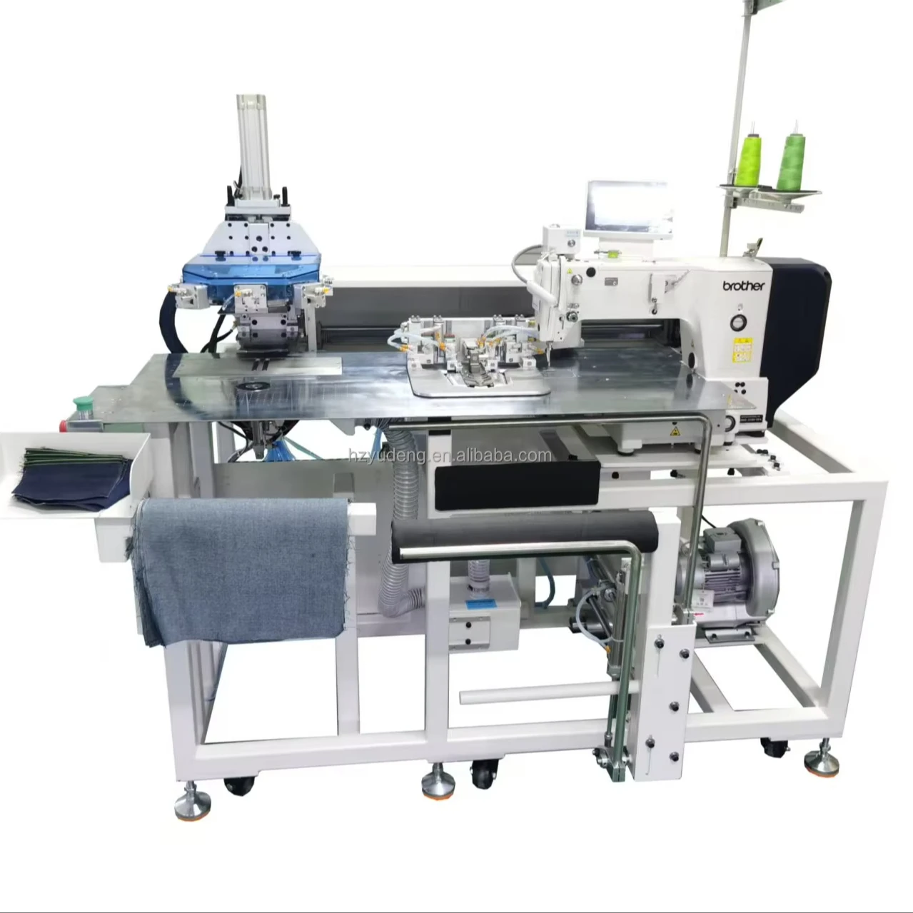 Fully Automatic Industrial Denim Sewing Equipment Walking Foot Feed Mechanism Large for Pocket Edge Pocket Sewing