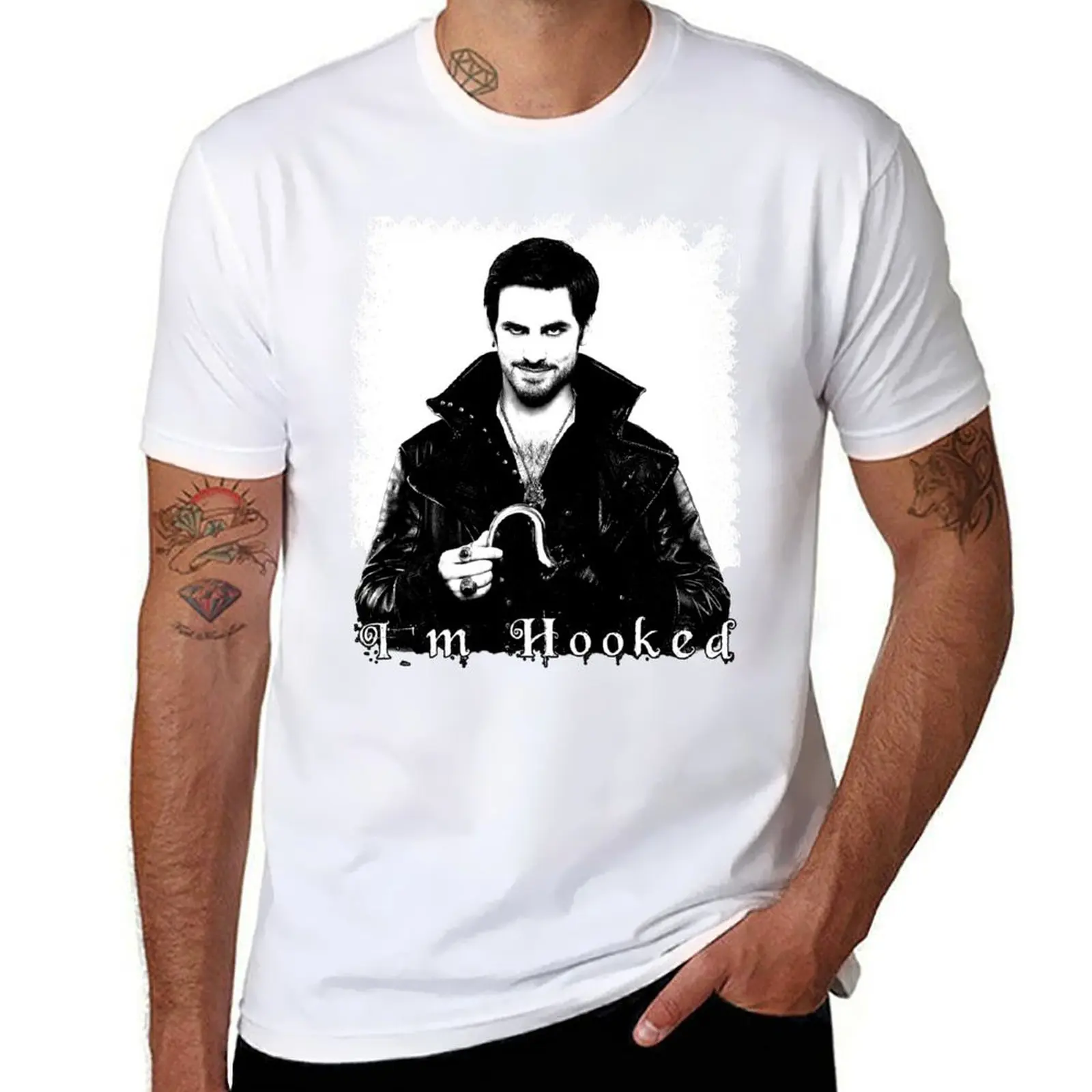 

I'm Hooked T-Shirt cotton t shirt man t shirt man casual T-Shirt