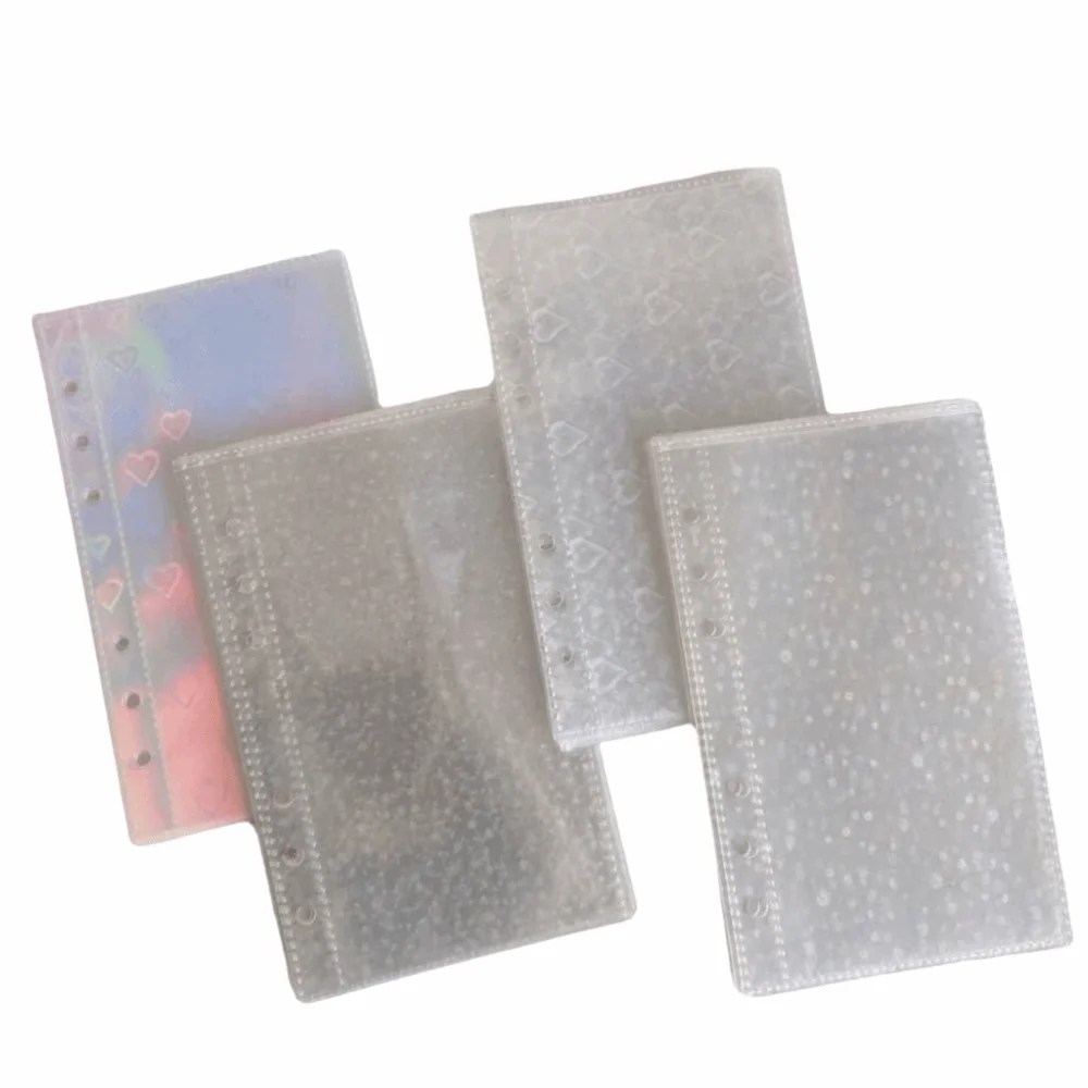 Multiple Pockets Clear Sheets Sleeve DIY Binder A4 Kpop Photocard Binder 4 Hole 4 Ring Photo Album Sleeves
