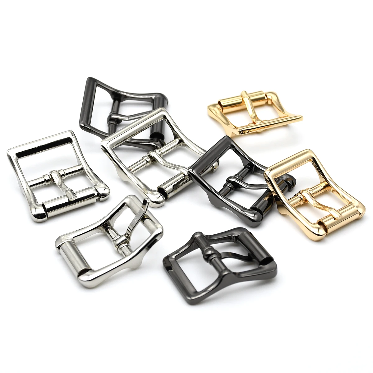 1 Piece Roller Buckle Bag Strap Adjustable Buckle Tri Glider Pin Buckle Leather Craft Bag Parts Strap Webbing Accessories