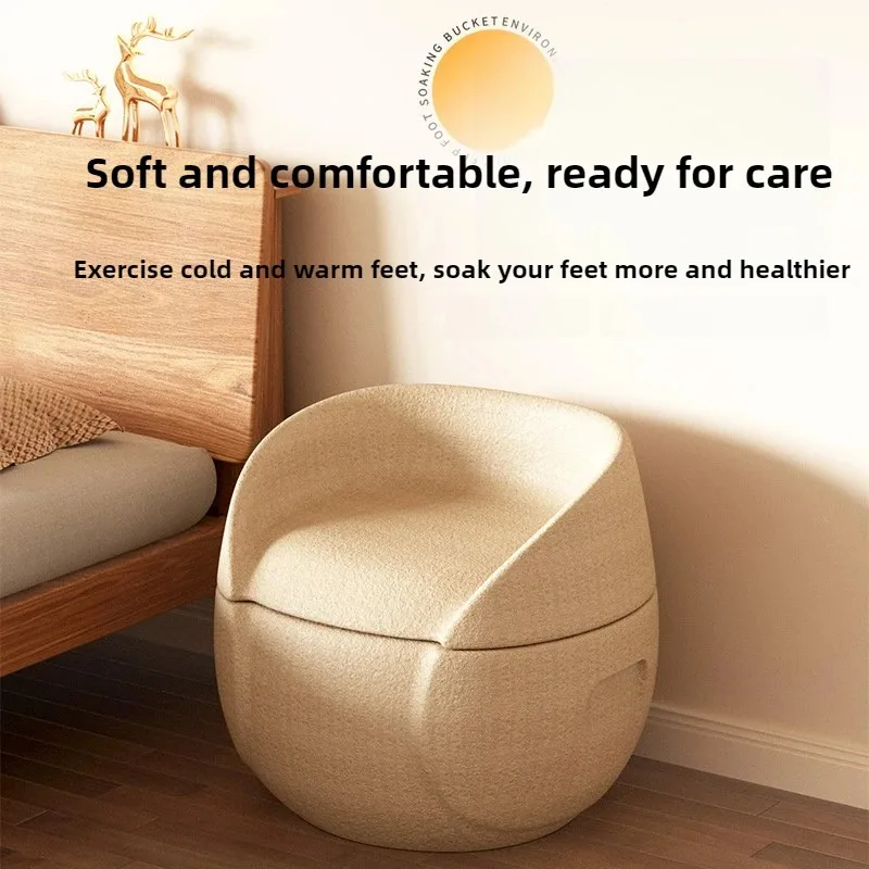 

Спа-ванна для ног из EPP, многофункциональная ванна для ног и табурет для хранения, легкий портативный дизайн для дома/офиса/путешествий