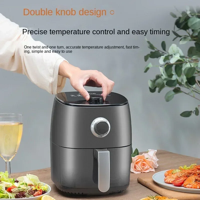 Air Fryer Household 3L Lampblack Free Electric Fryer Precision Temperature Control Oven French Fries Machine KL30-VF172