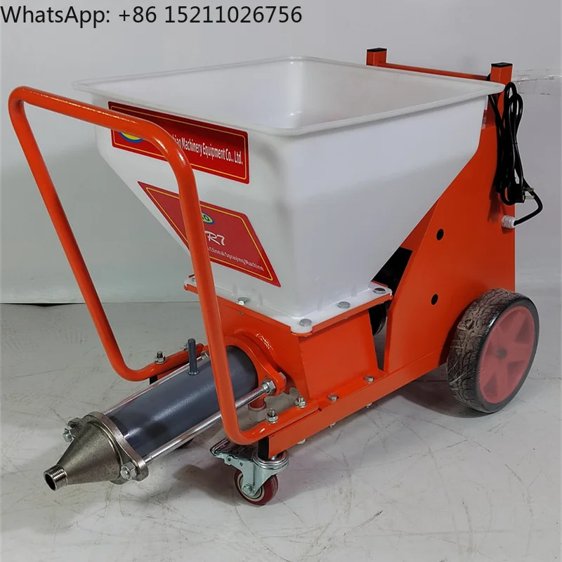 R7 Mini Electric Automatic Mortar Plastering Machine Multifunctional Gypsum Putty PLC Motor Engine Core Components