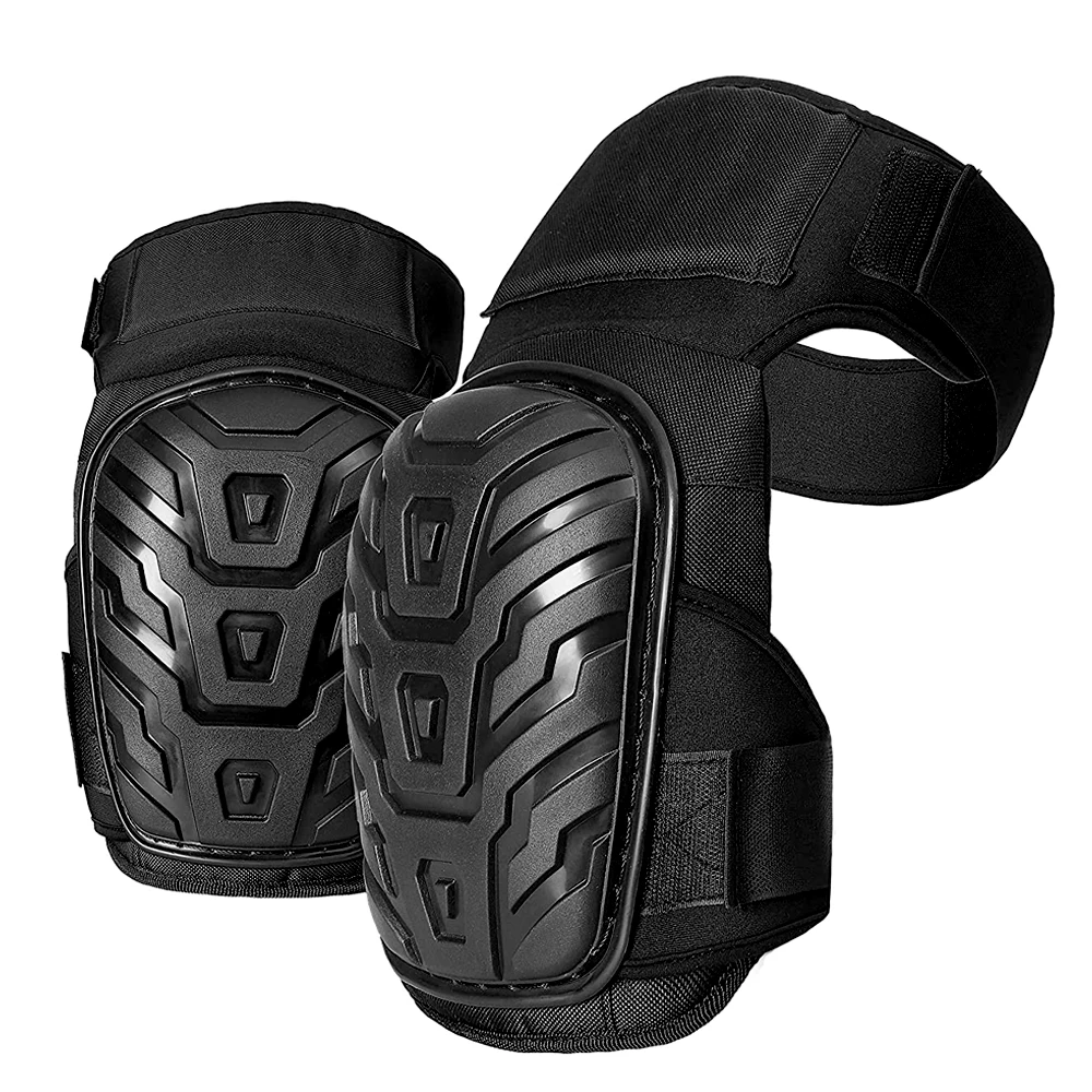 1Pair Professional Knee Pads for Construction Work and Gardening,Anti-Rolling Heavy Duty Cap,Thick Gel Cushion Gel Knee Pads