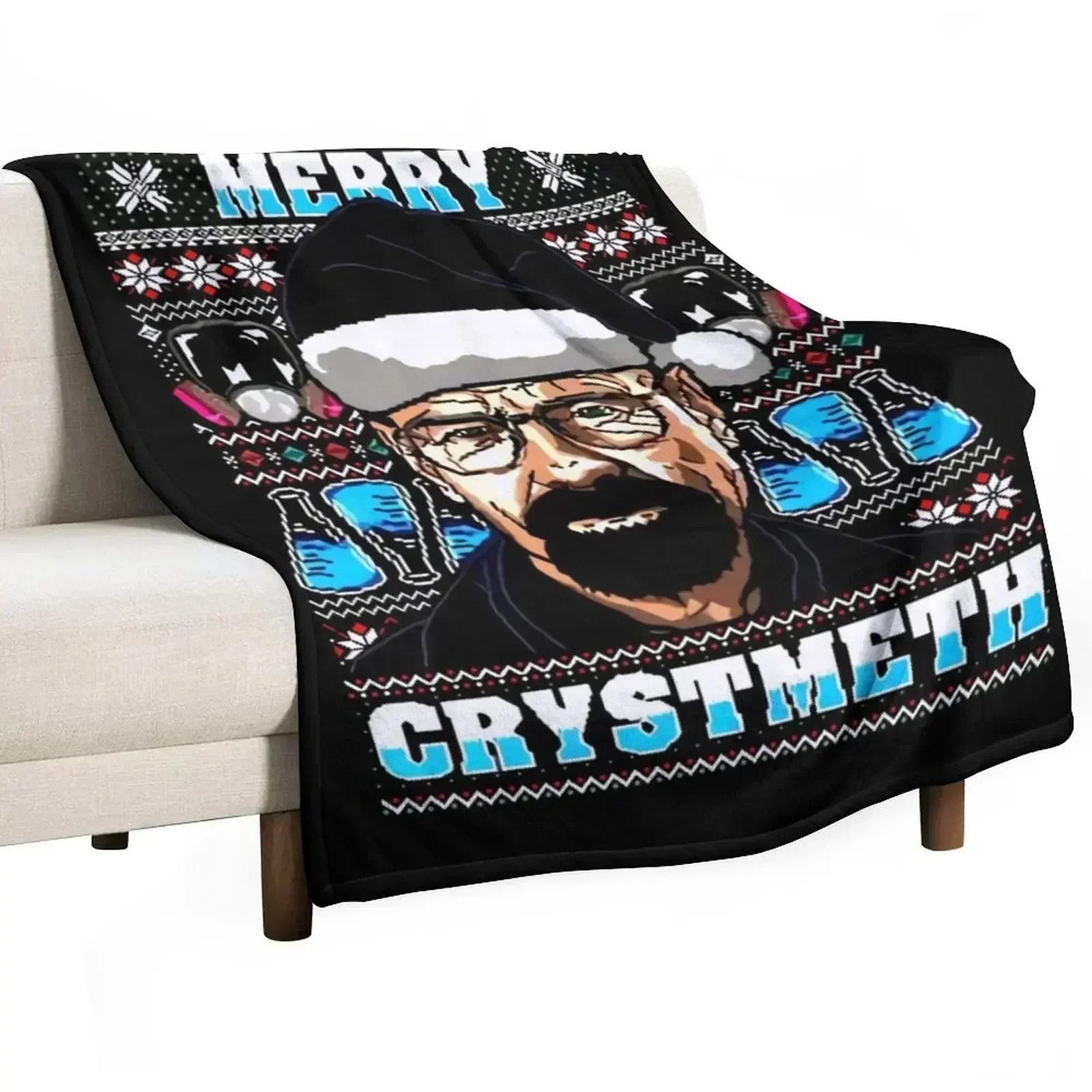 

Breaking Bad Christmas Ugly Throw Blanket bed plaid Cute Plaid Sofa Luxury Blankets