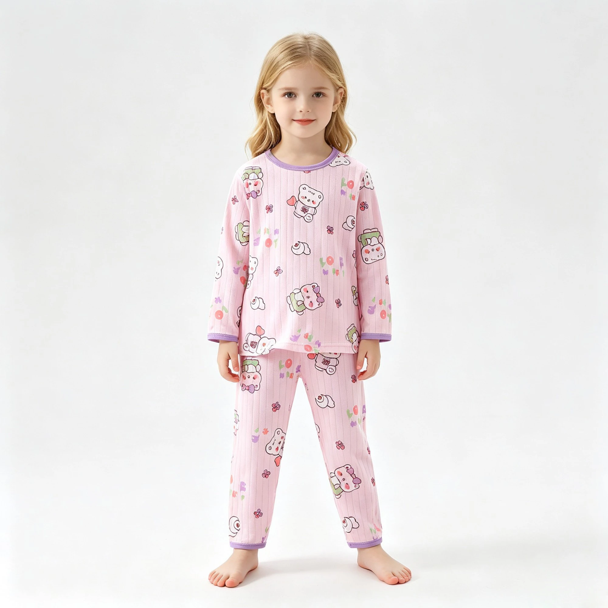 아기 파자마 세트 면 소재 어린이 파자마 유아용 긴팔  - Winter Clothing Toddler Girl 리뷰 및 가격