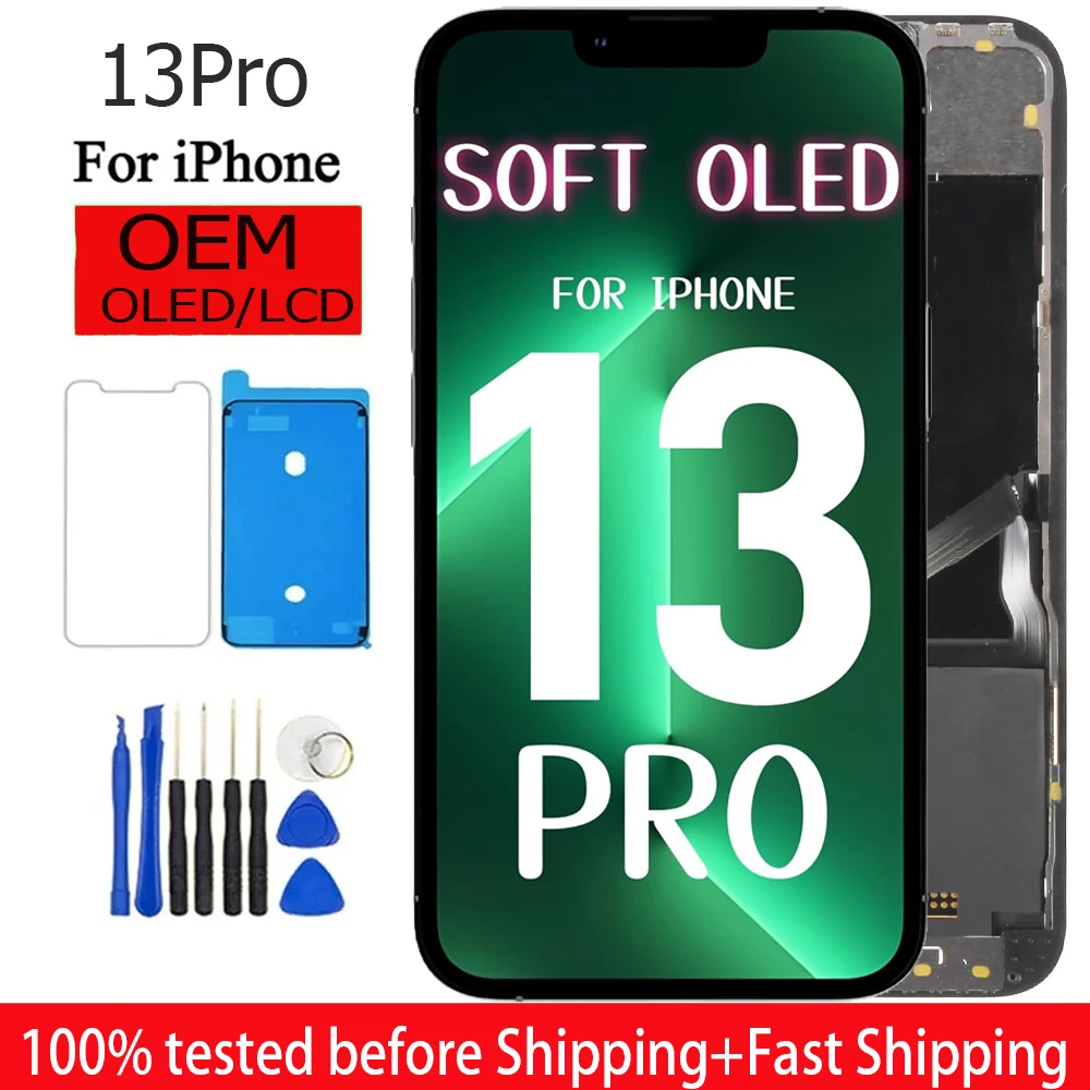 oled-lcdタッチスクリーンデジタイザー67インチフルアセンブリiphone-13-proa2483a2636a2639用