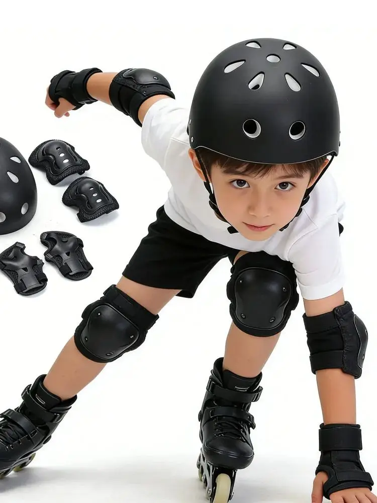 AliExpress NONE Kids Bike Helmet, Toddler Helmet for Youth Adult, Knee Pad Elbow Pad Wrist Guard Protective Gear Set for Bike