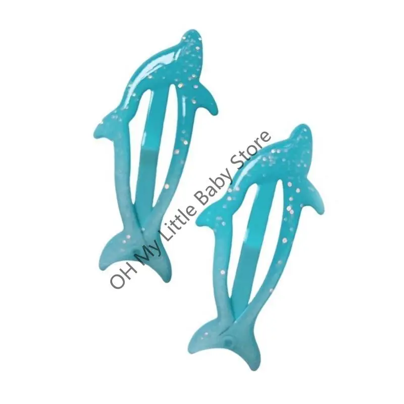 

M76C боковые заколки для волос, заколки для волос, аксессуары для волос, милая заколка в виде дельфина, заколки для волос для