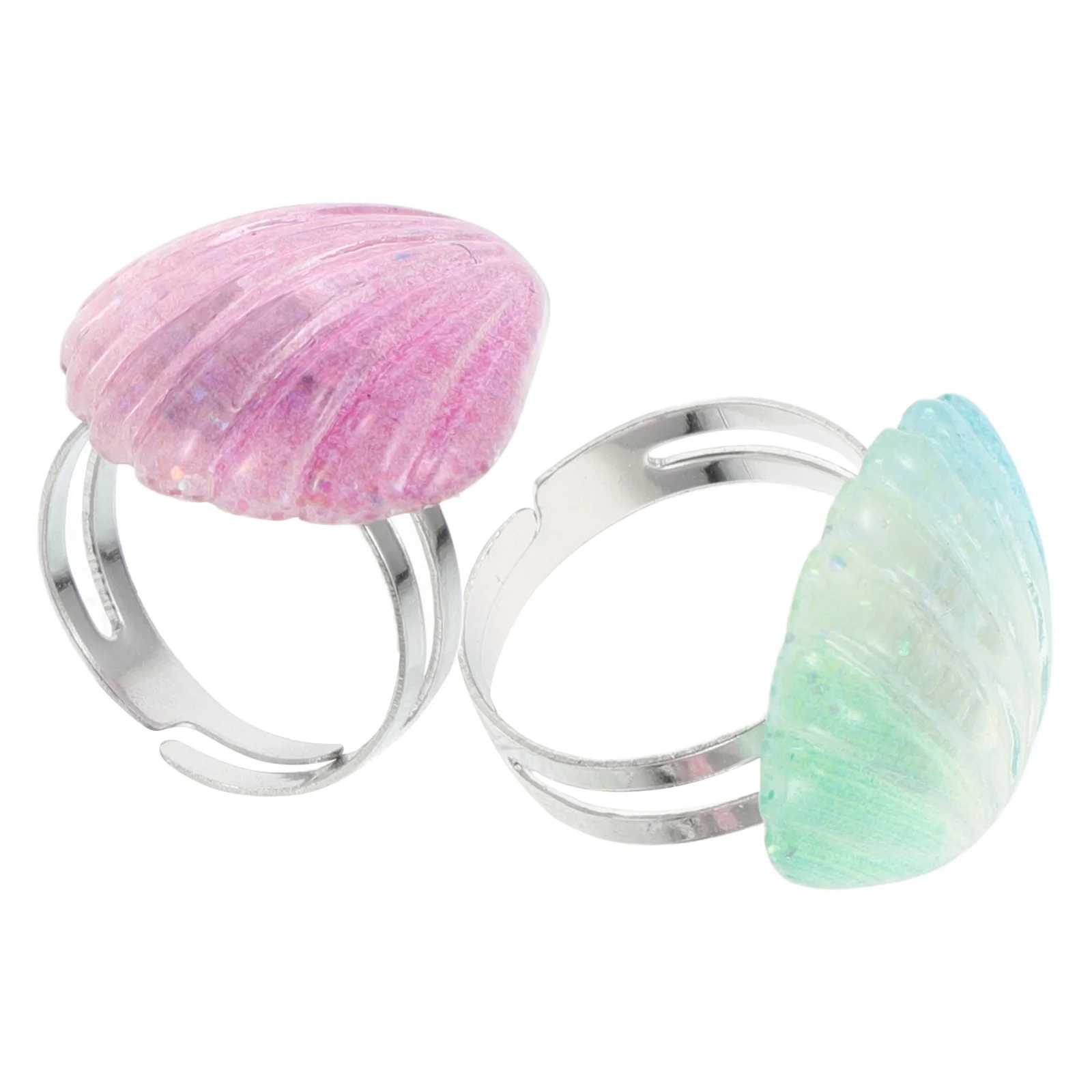 

2 Pcs Ocean Birthday Party Beachy Rings Little Girl Toys Jewelry Girls' Sea Accessories Beach-themed Favors Kids for Boys