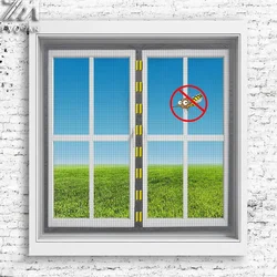 Customizable magnetic screen window mosquito net, mosquito proof screen window net, non perforated invisible screen window