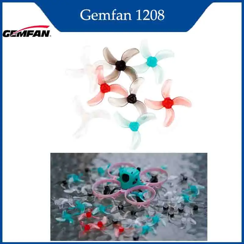 

Gemfan 31 мм 1208 3-лопастной 1209 4-лопастной пропеллер для ПК 0,8 мм/1 мм/1,5 мм отверстие для FPV Freestyle Tinywhoop Drone 0702 двигатель 4 пары 8 шт.