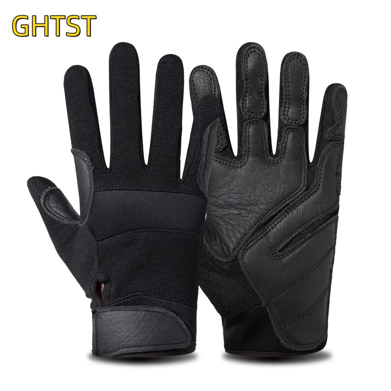 Winter Fishing Leather Gloves Men Full Finger Downhill Anti-slip Surfcasting 등산Camping  Fishing Carp Equipment