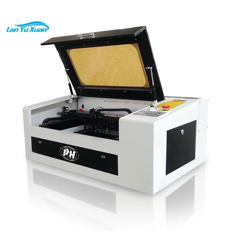 customizable CO2 PH-6040 60w tube  fabric lazer cutter wood  CNC Co2 Laser  Cutting Machine