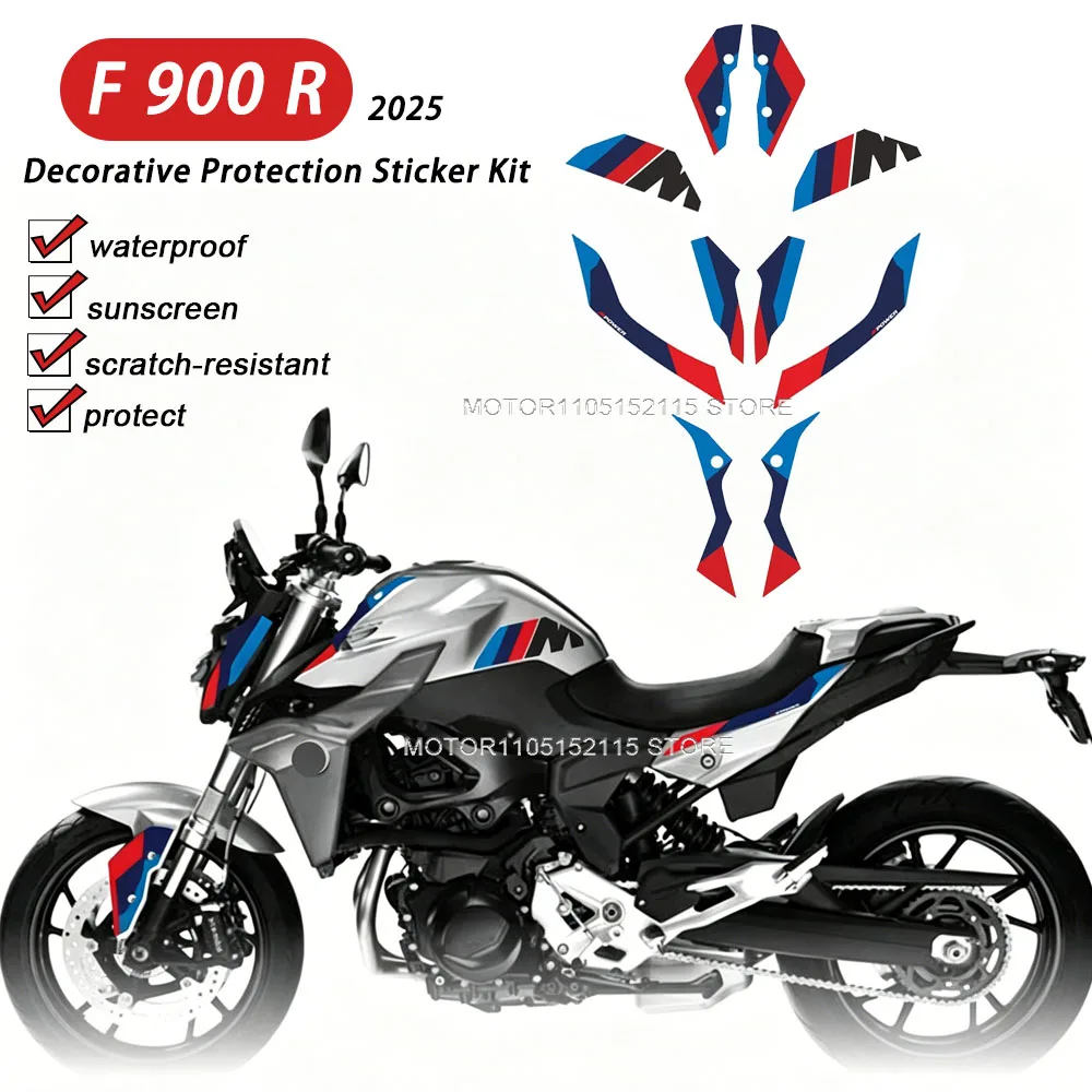 Kit Adesivi Protettivi 3D in Gel per Serbatoio Moto F900R, Adesivi Riflettenti per BMW F900R F900 R 2025