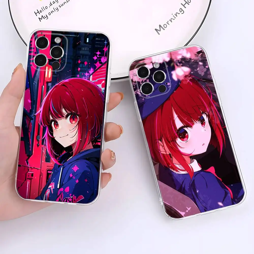

Oshi no Ko Kana Arima Phone Case For iPhone 17,16,15,14,13,12,11 Pro,Max,Plus,X,XS,XR,SE4,E Mini Transparent Soft Cover