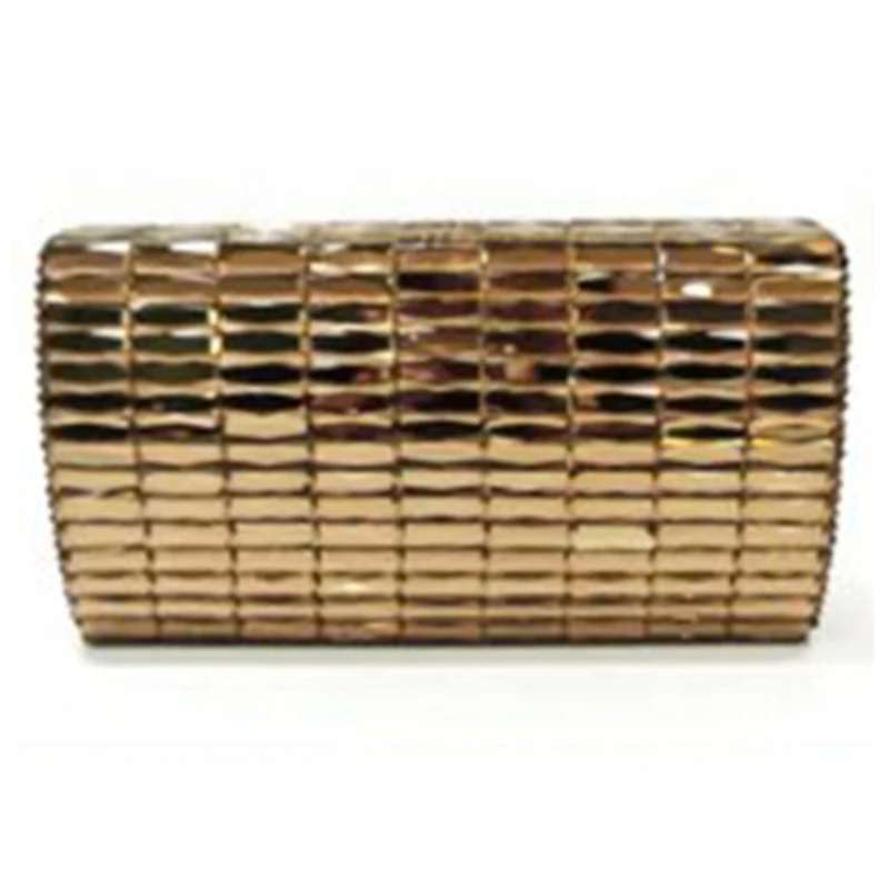 

Golden Bag Glass Evening Bag Sparkling Clutch Bag Women Crystal Clutches Wedding Party Cocktail Minaudiere Bridal Handbags Purse